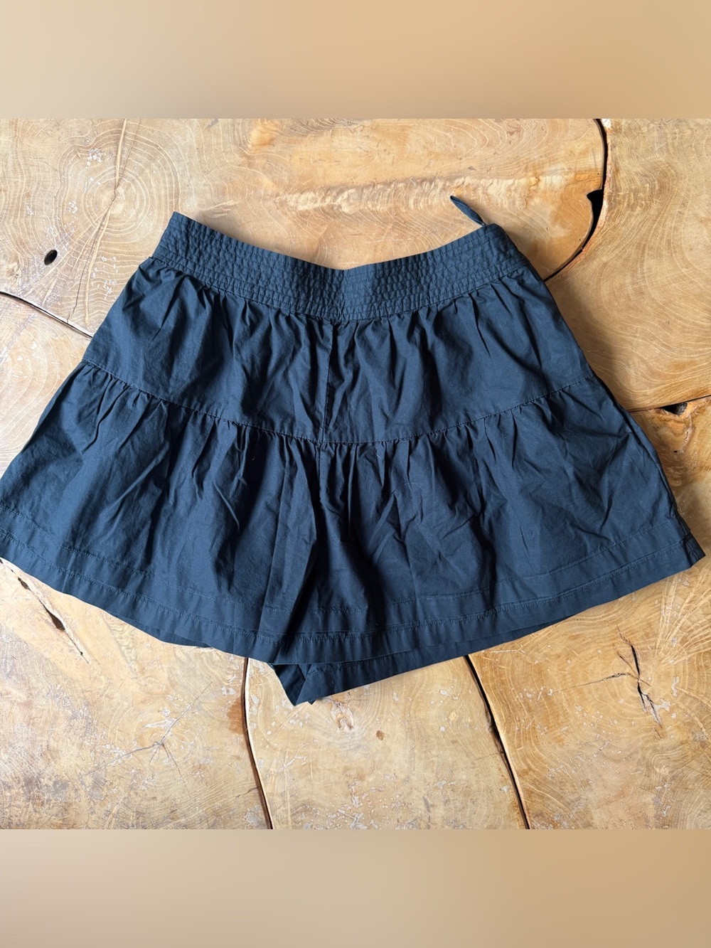 Ulla Johnson. Size 2. Black Cotton Shorts. Side zipper and pockets.
